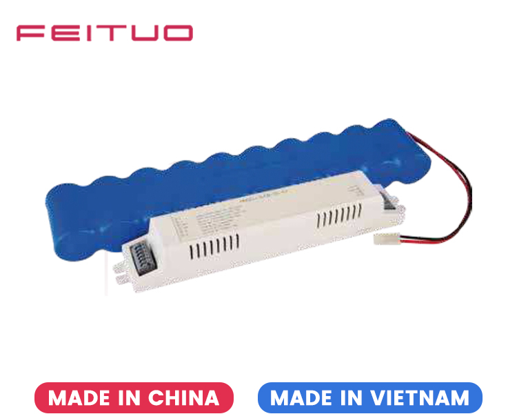 Batterie d'urgence pour les raccords à LED