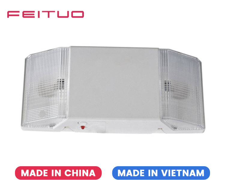 JEU4 2X5.4W Lampe de Secours à Tête Fixe