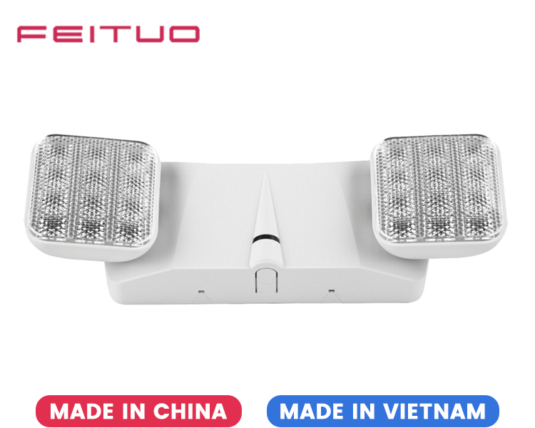 JLEU3-Éclairage de secours à LED à double tête